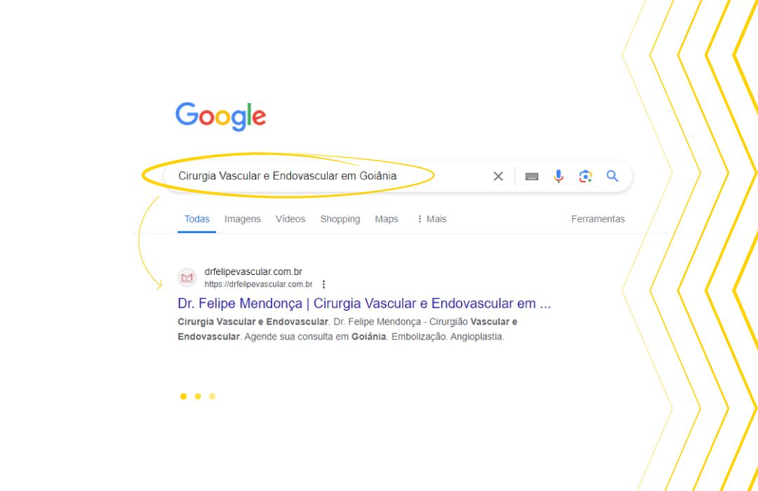 Anúncio no Google para cirurgia vascular em Goiânia