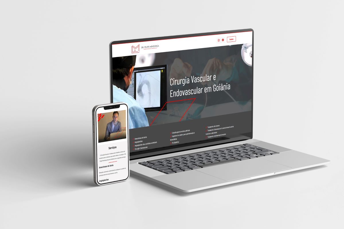 Site de cirurgião vascular e endovascular em Goiânia