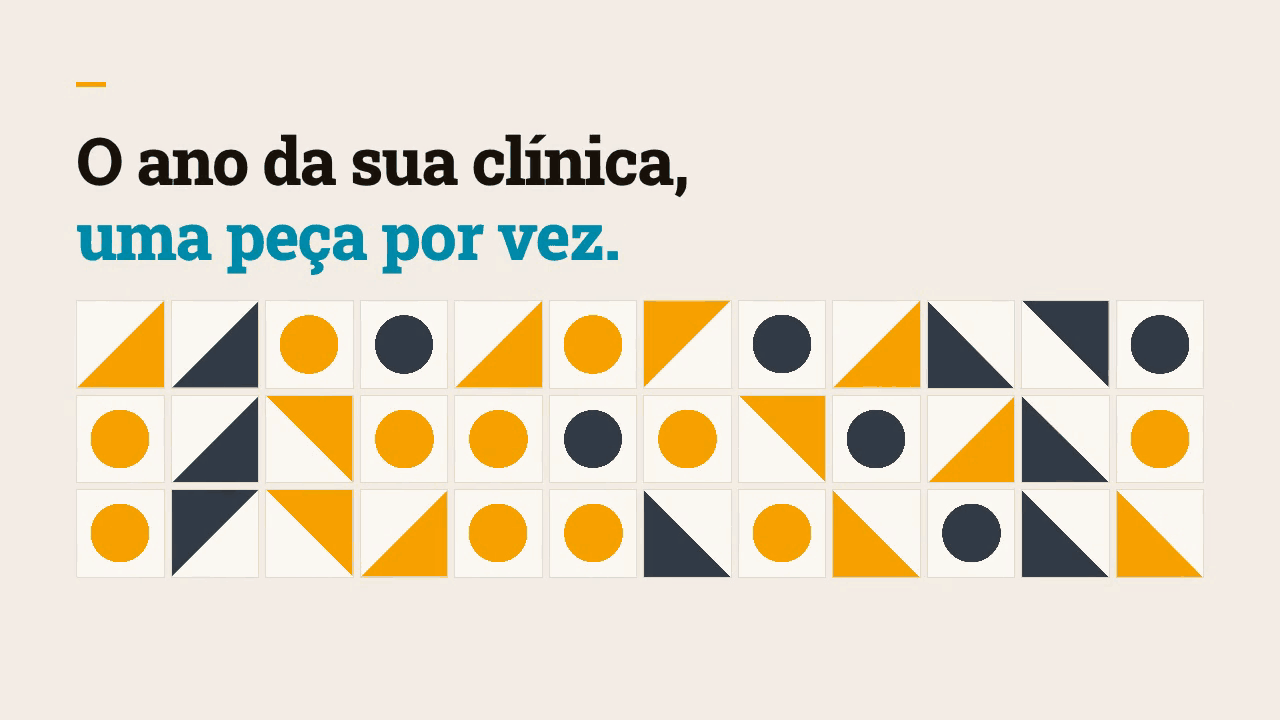 O ano da sua clínica, uma peça por vez: o ano combinado, a peça que você aprova, a publicação nos oito destinos, o alcance de quem ainda não conhece a clínica e o retorno chegando sem você perguntar.